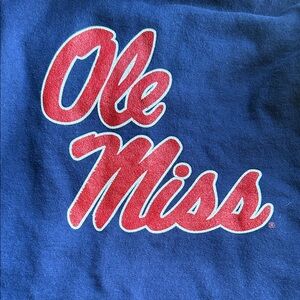 Port & Company -  Ole Miss  - Hoodie Sweatshirt Navy Blue Pullover